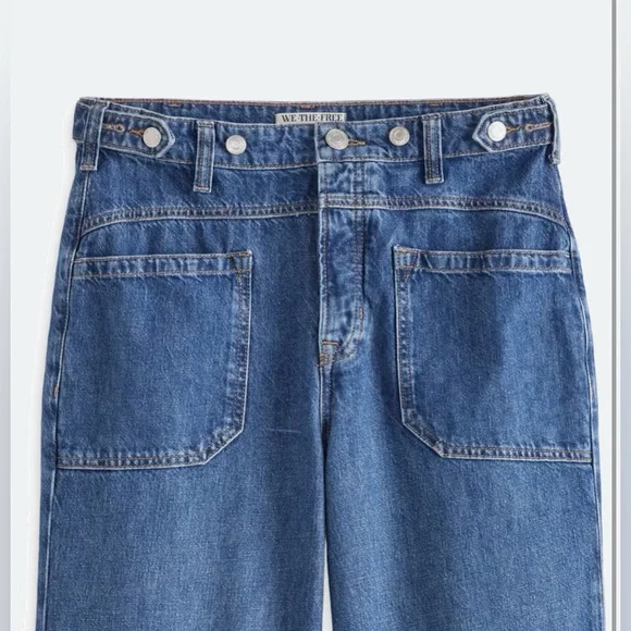 Free People We the Free Palmer Cuffed Jeans - Picture 4 of 6